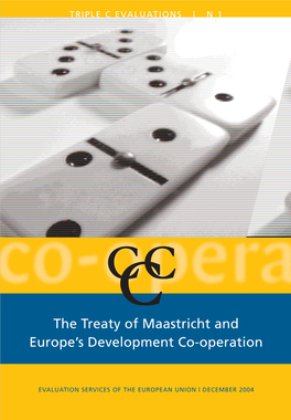 Evaluation the Treaty of Maastricht and Europe's Development Co