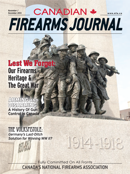 Lest We Forget: Our Firearms Heritage & the Great War