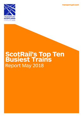 Scotrail's Top Ten Busiest Trains
