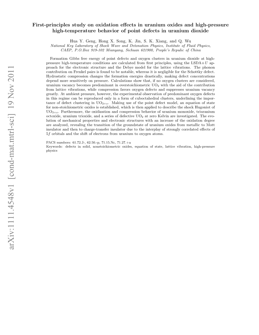 First-Principles Study on Oxidation Effects in Uranium Oxides and High