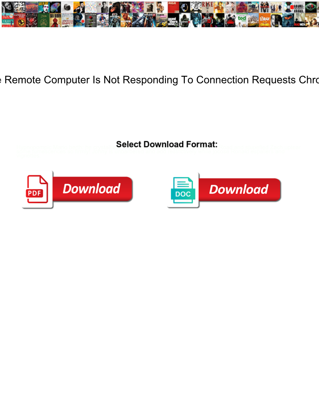 The Remote Computer Is Not Responding to Connection Requests Chrome