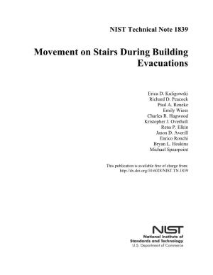 Movement on Stairs During Building Evacuations