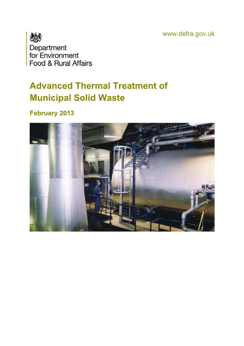 Advanced Thermal Treatment of Municipal Solid Waste