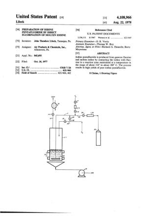 United States Patent (19) 11) 4,108,966 Lileck 45 Aug