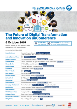 The Future of Digital Transformation and Innovation Unconference