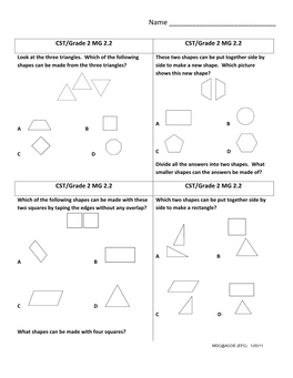 Decomposing/Recomposing Geometric Shapes