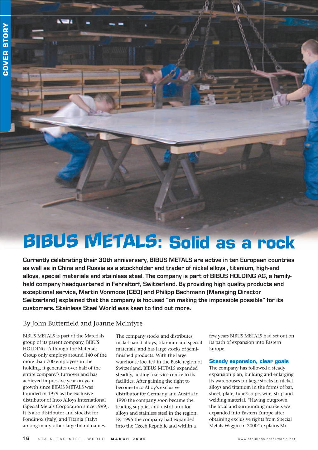 BIBUS METALS: Solid As a Rock