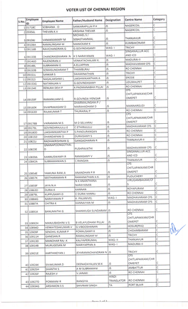 Voter List Chennai Region.Pdf