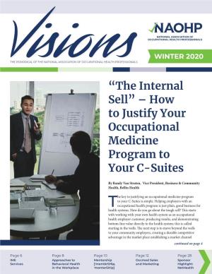 How to Justify Your Occupational Medicine Program to Your C-Suites