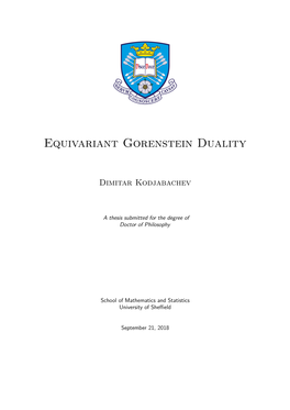 Equivariant Gorenstein Duality