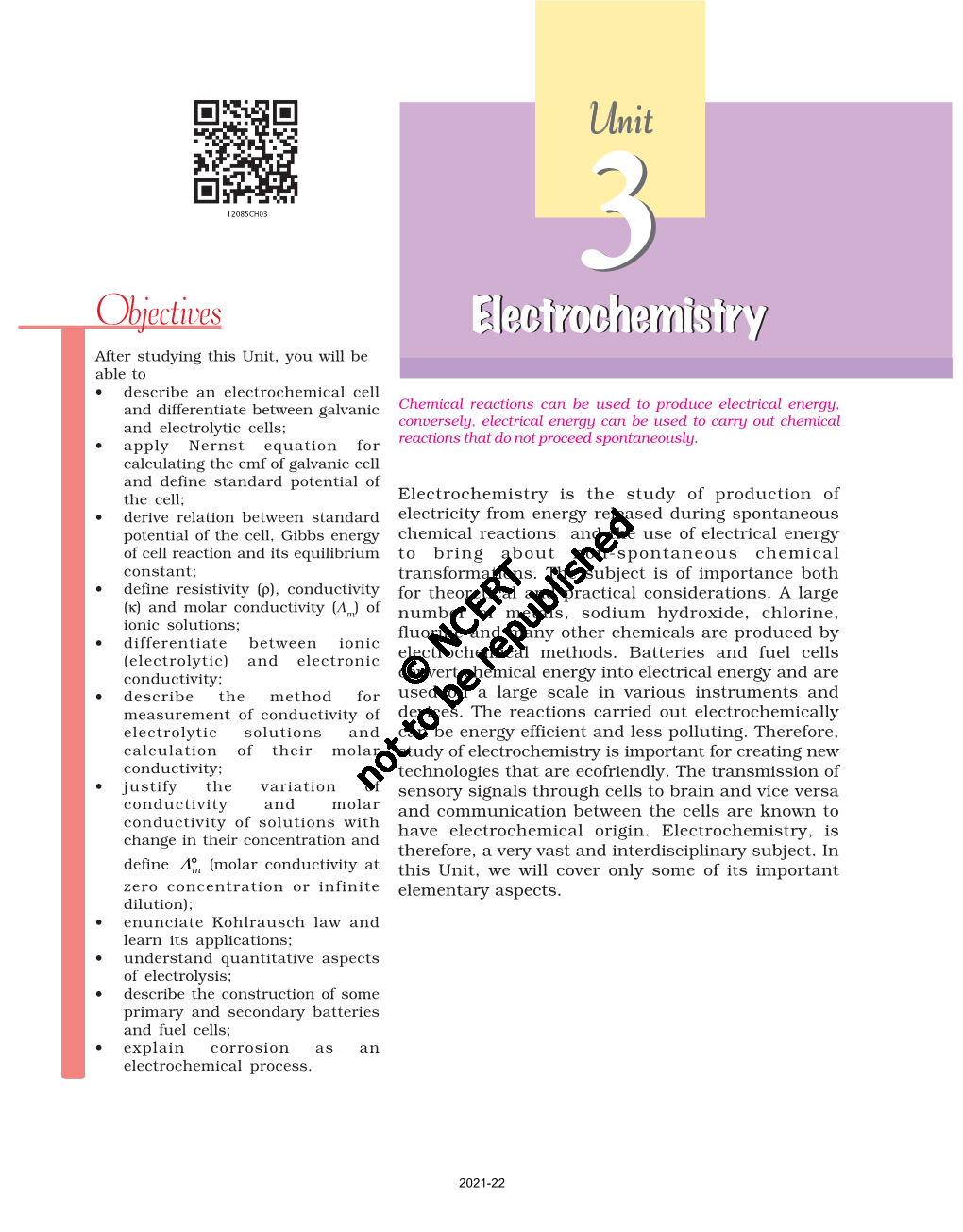 Electrochemistry