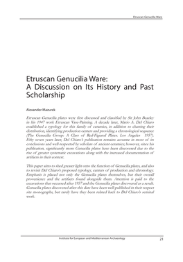 Etruscan Genucilia Ware