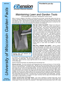 Maintaining Lawn and Garden