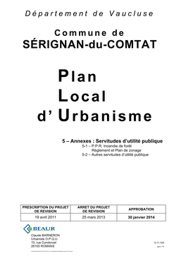 Plan Local D' Urbanisme