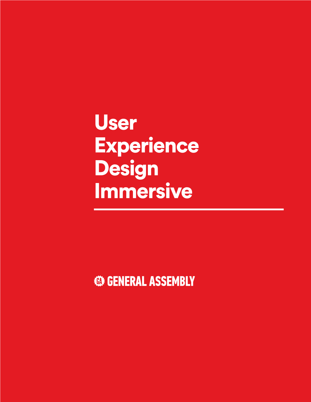 User Experience Design Immersive