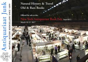 Natural History & Travel Old & Rare Books New York Antiquarian Book
