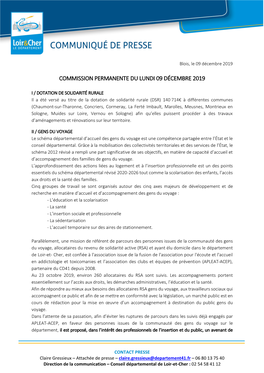 Commission Permanente Du Lundi 09 Décembre 2019