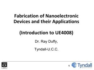 Introduction to Semiconductor Processing Brendan O'neill