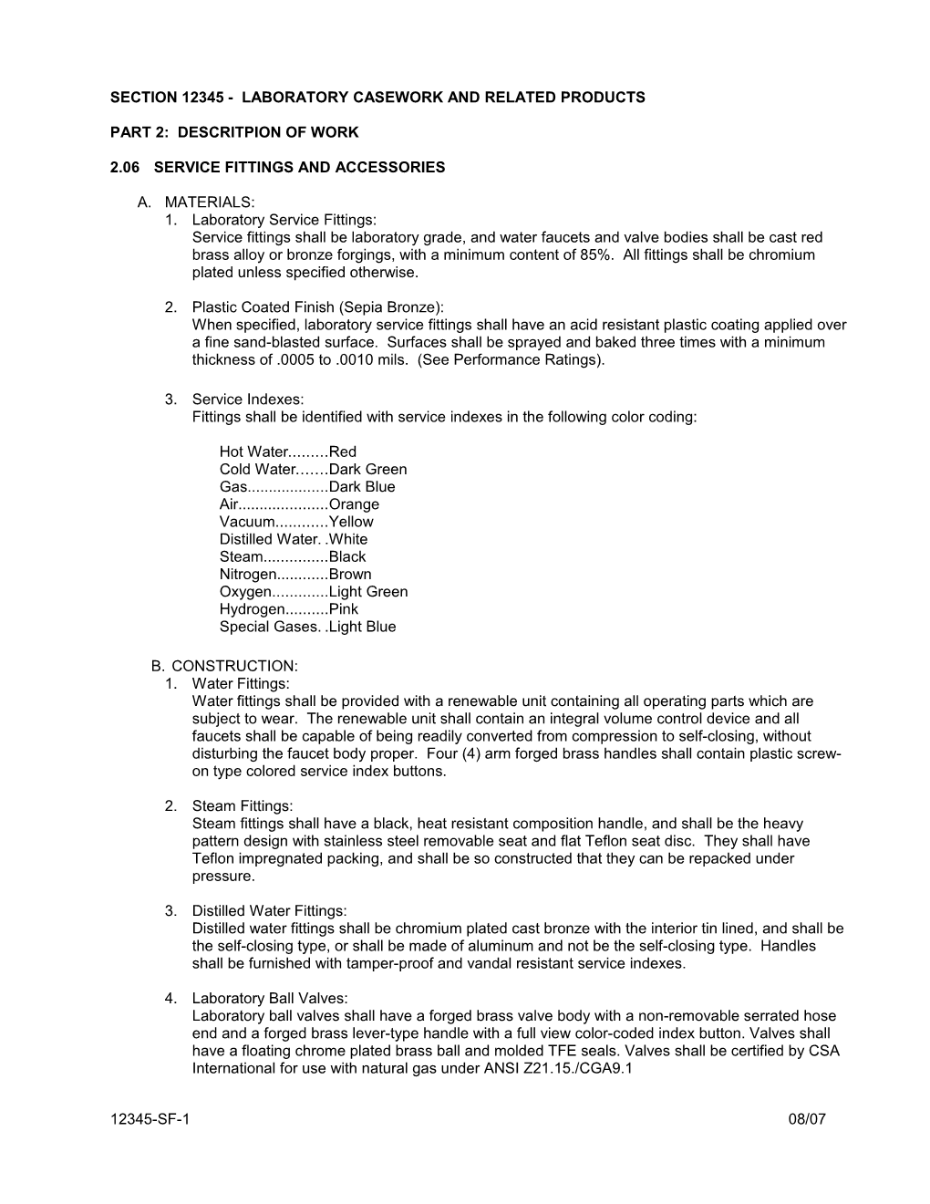 Part 2 - Products - Laboratory Casework And Related Products