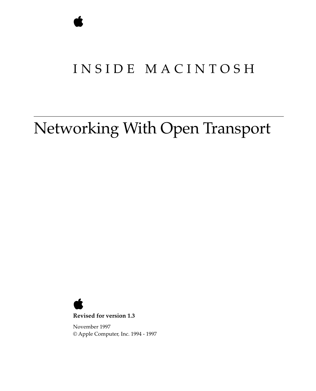 Networking with Open Transport