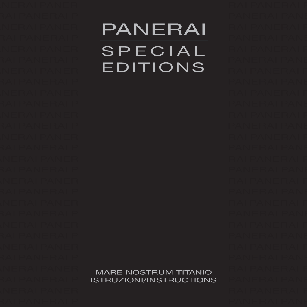 Panerai S P E C I a L Editions