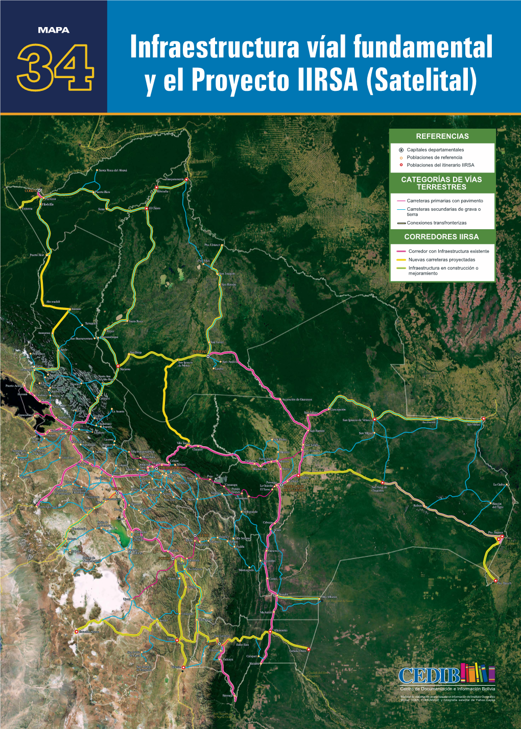 Mapa 34-Red Vial, IIRSA