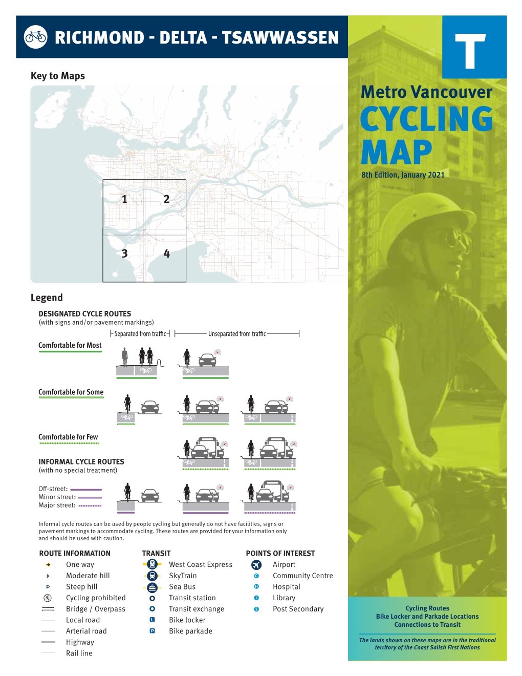 CYCLING MAP 8Th Edition, January 2021