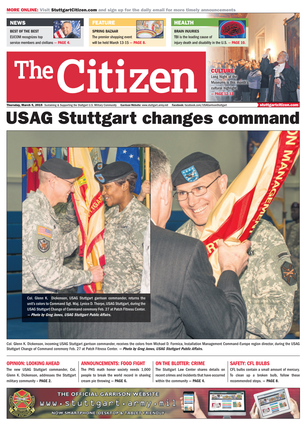 USAG Stuttgart Changes Command