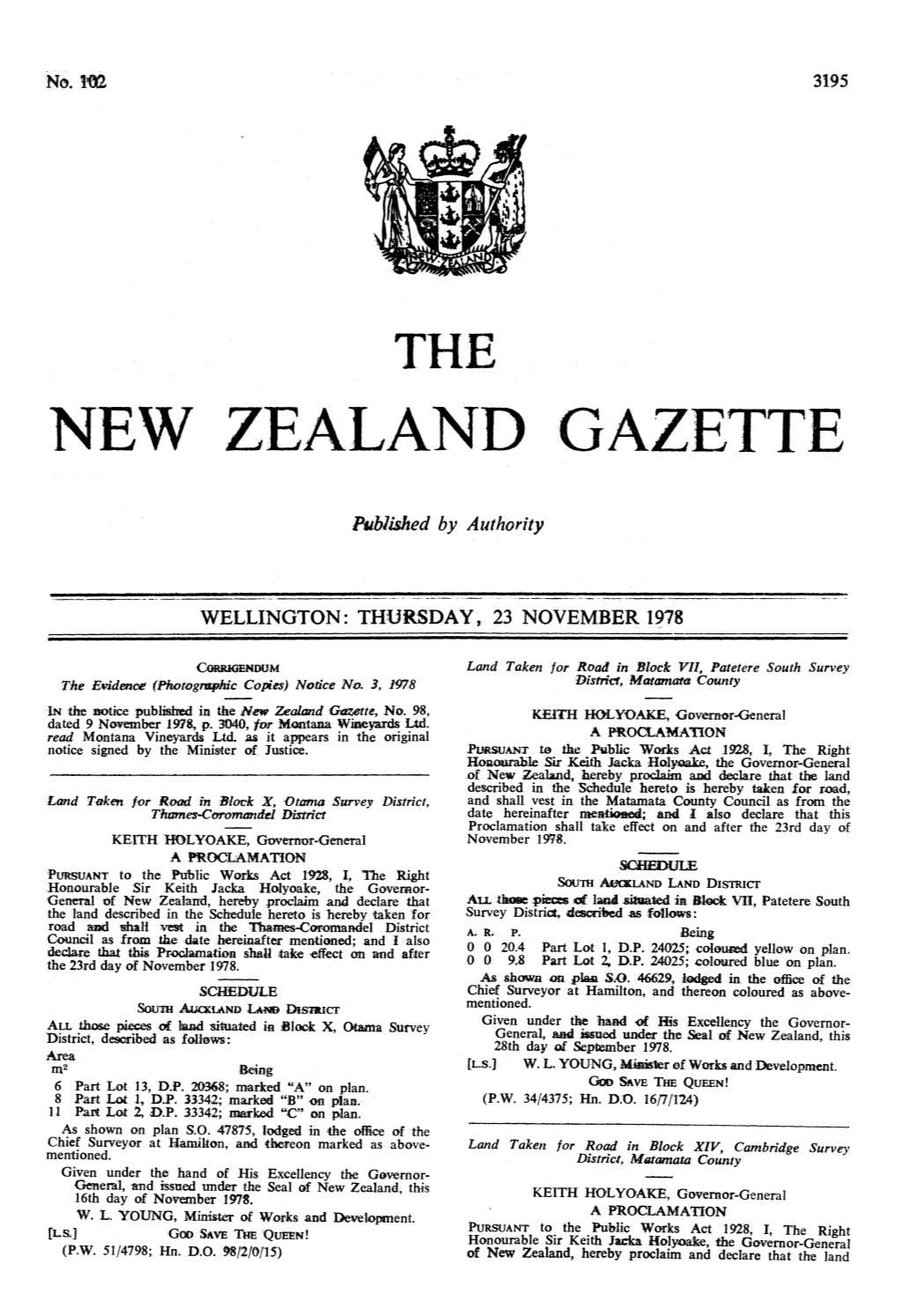 New Zealand Gazette