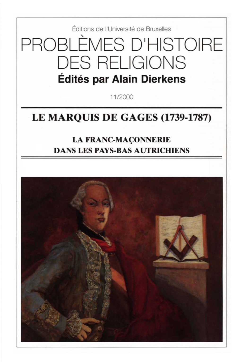 PROBLÈMES D'histoire DES RELIGIONS Édités Par Alain Dierkens