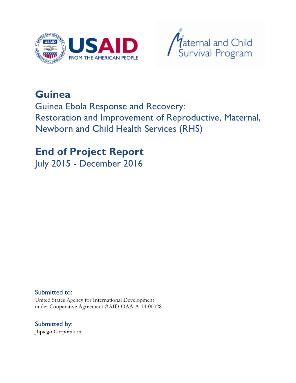 Guinea End of Project Report