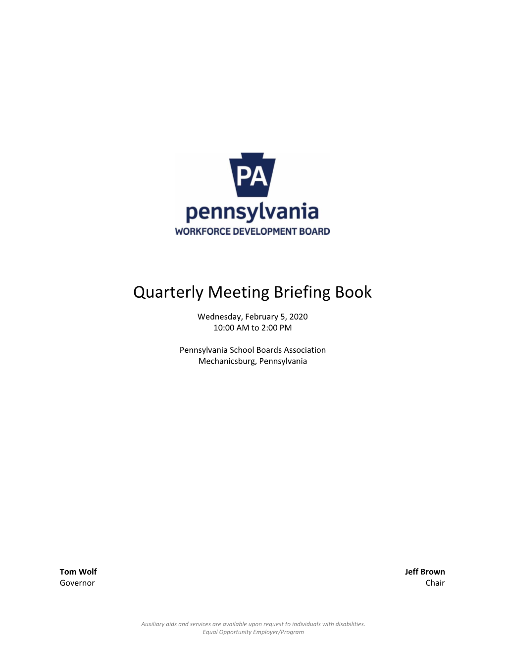 Briefing Book