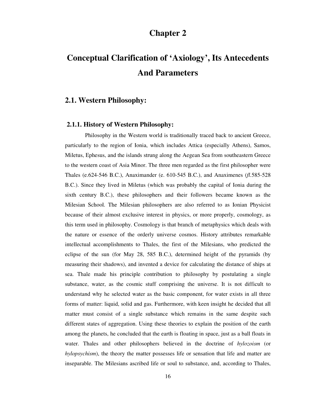 Chapter 2 Conceptual Clarification of 'Axiology', Its Antecedents And