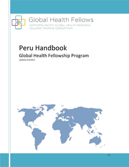 Peru Handbook Global Health Fellowship Program Updated 3/3/2015