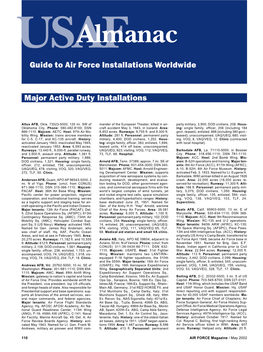 Usafalmanac � Guide to Air Force Installations Worldwide