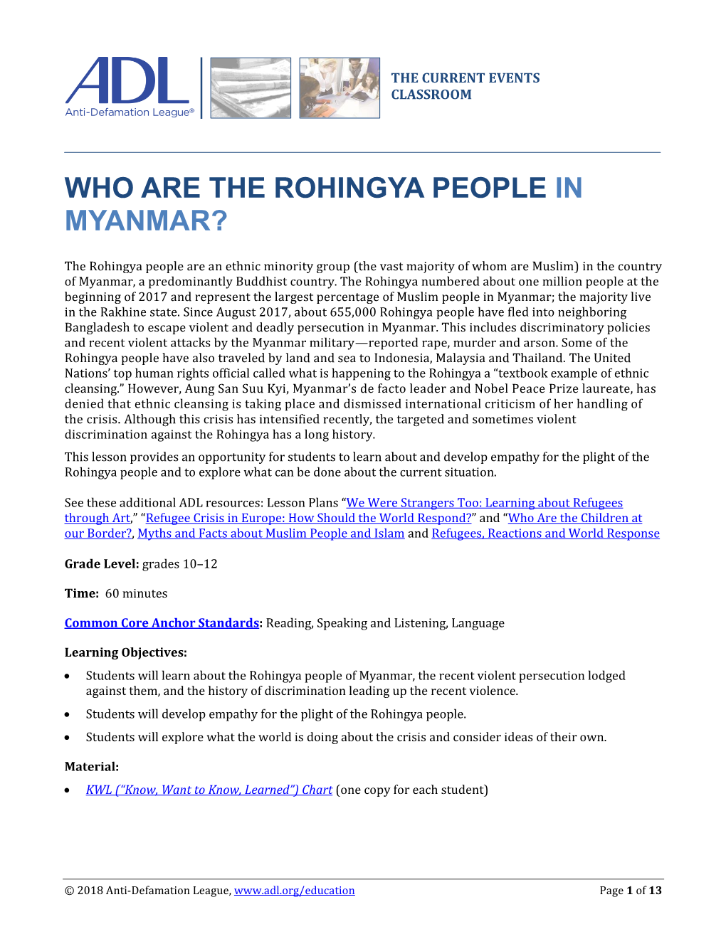 Who Are the Rohingya People in Myanmar?
