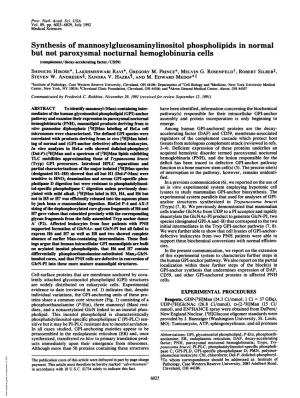 Synthesis of Mannosylglucosaminylinositol