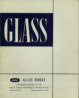 Osram-GEC Lamp Glass Catalogue 1959
