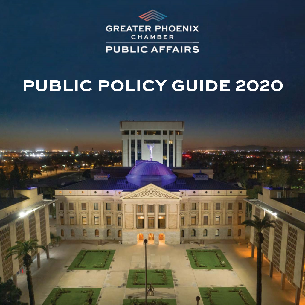 Public Policy Guide 2020 TABLE of CONTENTS