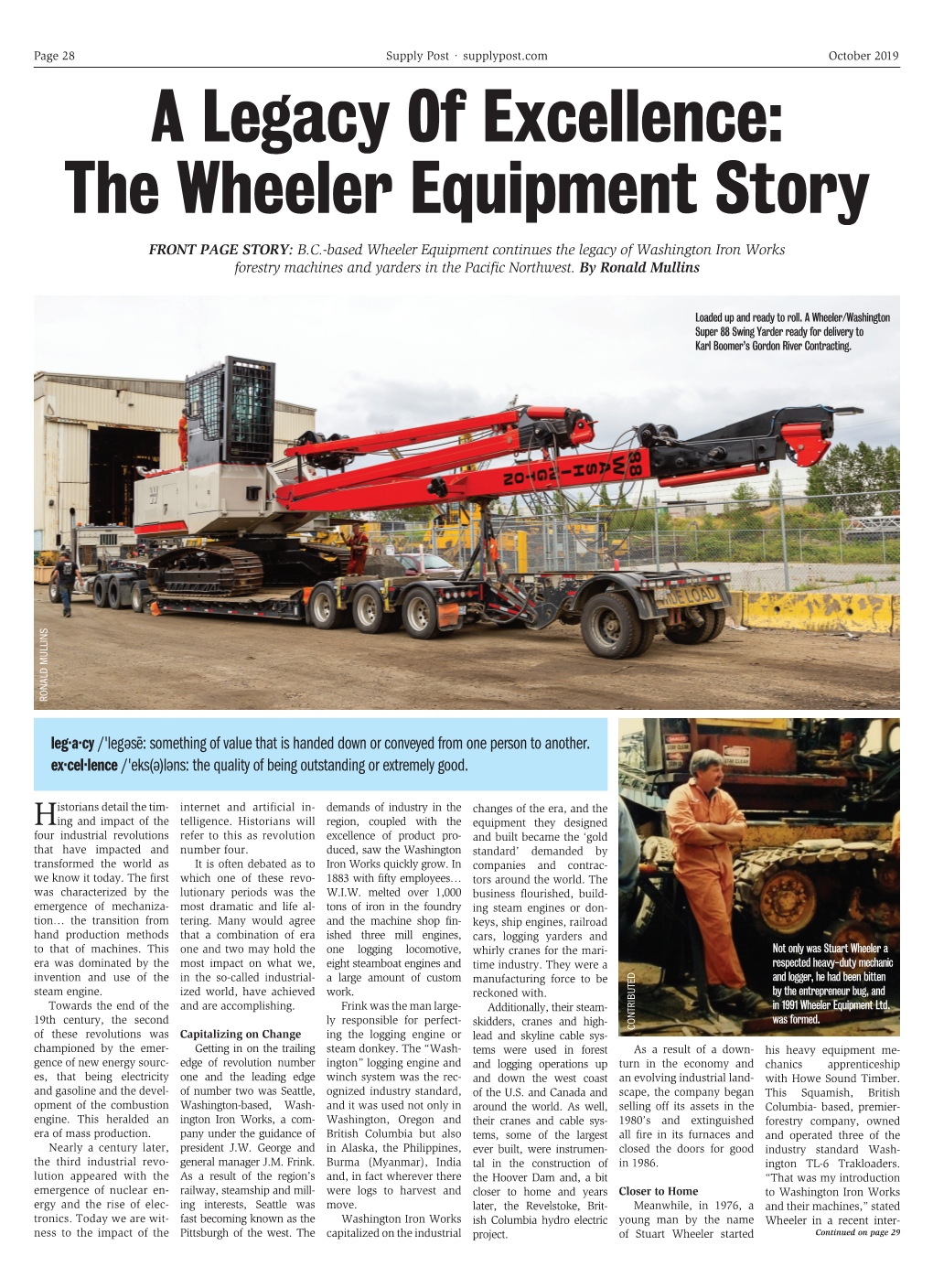 A Legacy of Excellence: the Wheeler Equipment Story