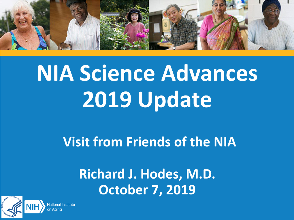 NIA Science Advances 2019 Update