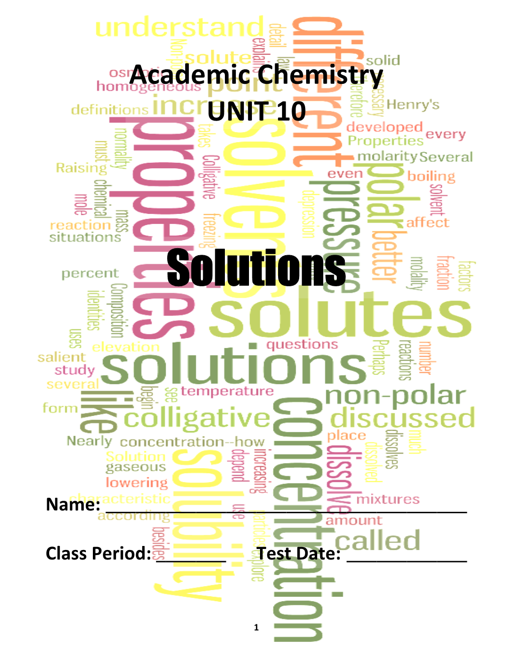 Academic Chemistry