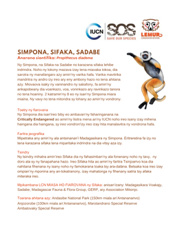 Malagasy-2020-World-Lemur-Festival-Species-Fact-Sheets-Sadabe.Pdf