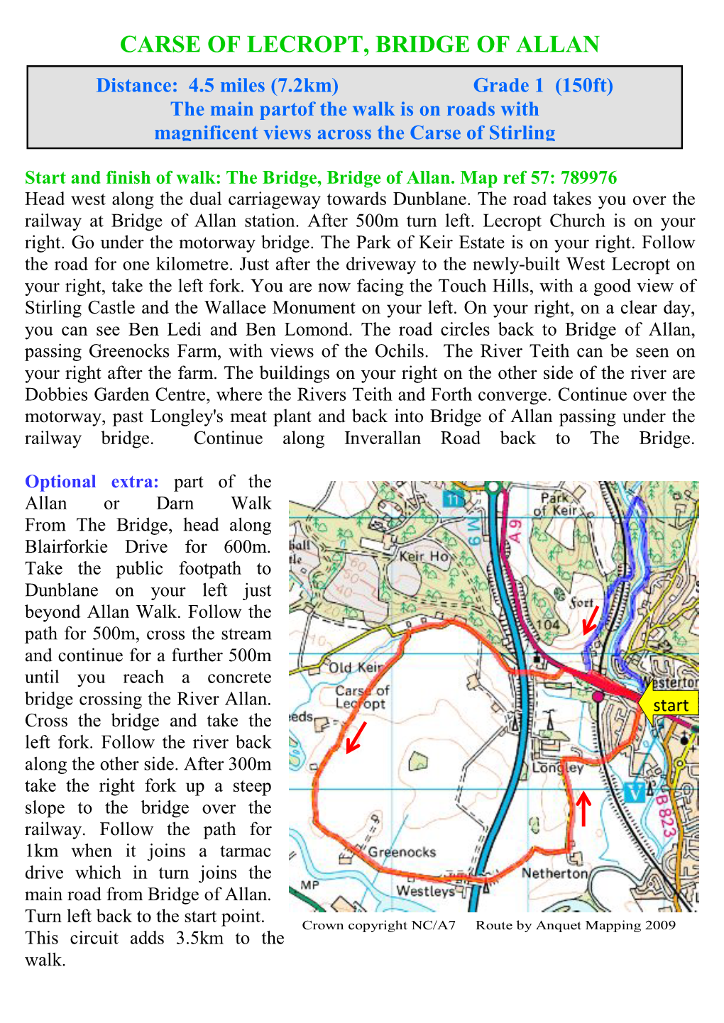 Carse of Lecropt, Bridge of Allan