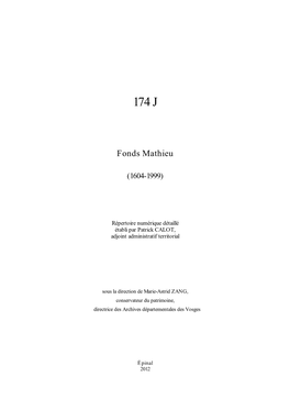 Fonds Mathieu (1604-1999).Pdf