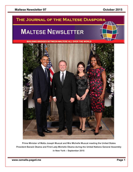 Maltese Newsletter 97 October 2015