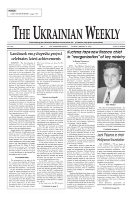 The Ukrainian Weekly 2002, No.1