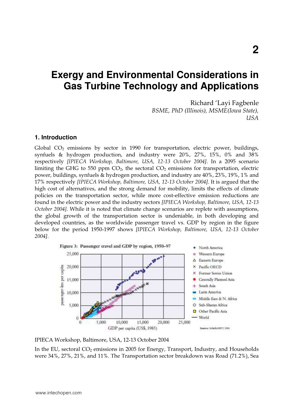 Exergy and Environmental Considerations in Gas Turbine Technology and Applications