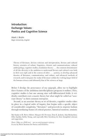 Poetics and Cognitive Science