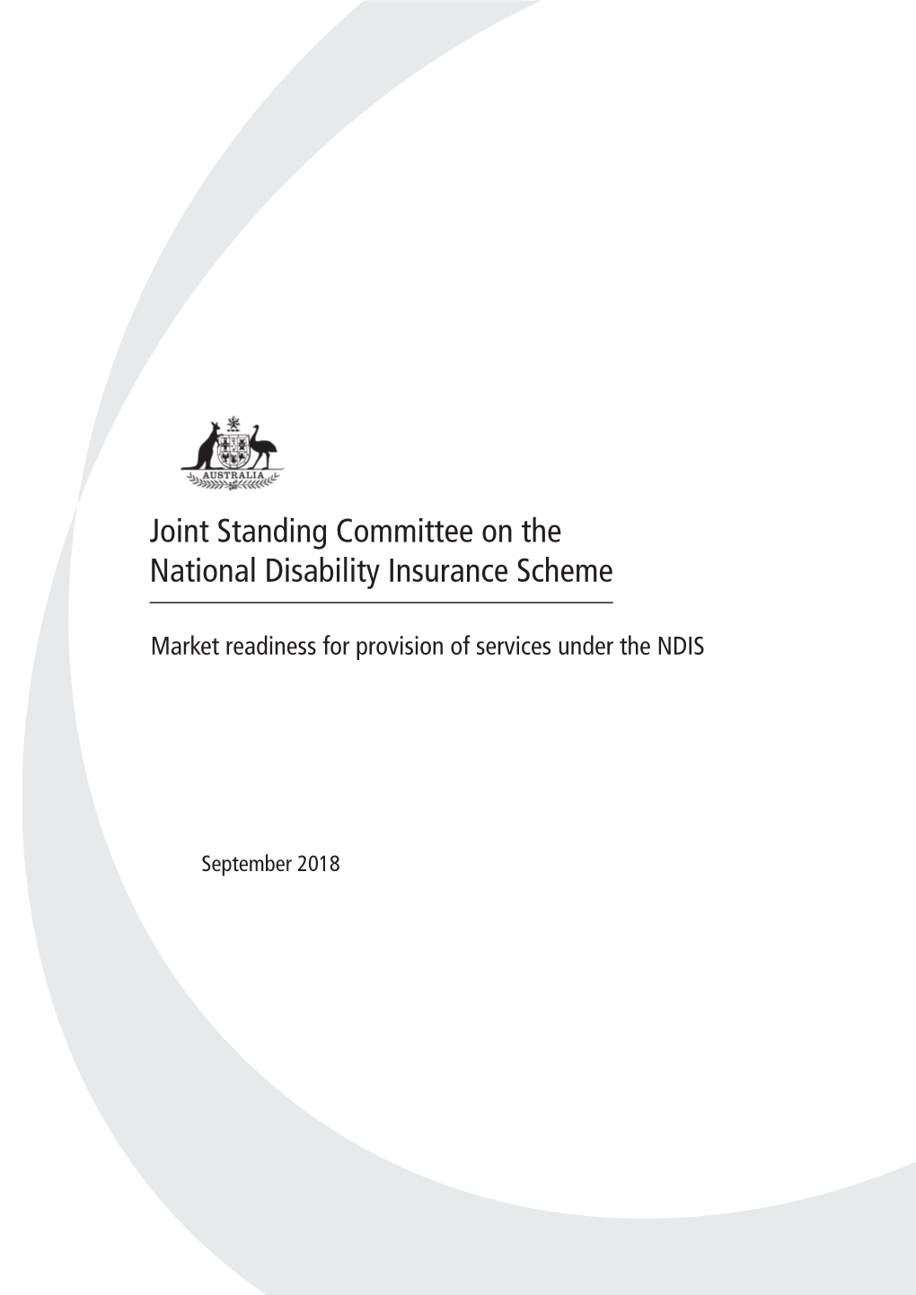 Market Readiness for Provision of Services Under the NDIS